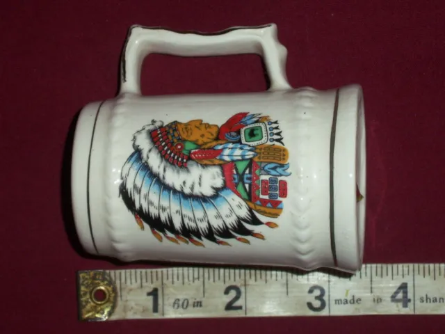 3 1/2  brinn's miniature handle mug native logo Pittsburgh, Pa. Japan