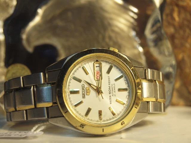 SEIKO 5 AUTOMATIC 21 Jewels Water 50M Resist(7S26-09J4) Mens