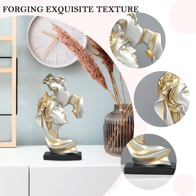 Resin Kissing Abstract Art Figurine Desktop Ornaments Home Decor for Living Room 3