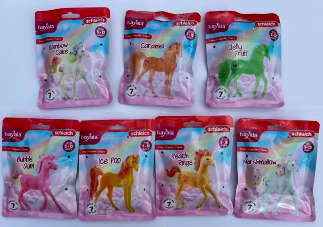 7 x Schleich Bayala Unicorn Series 4 Candy Collectible Fantasy Figures! New