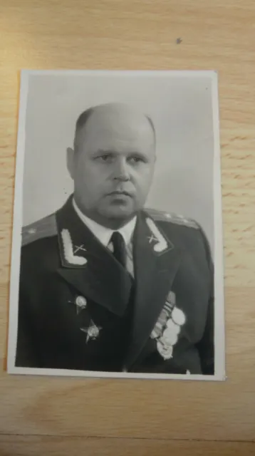 Foto Portrait Russische Offizier 100% Original UDSSR Nr-24 2