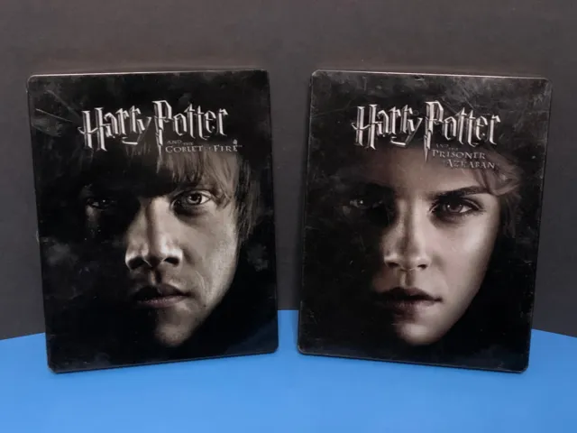 Harry Potter And The Prisoner of Azkaban + the Goblet of Fire  Bluray Steelbooks