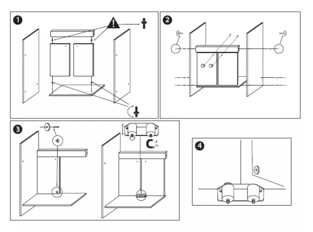 Set Utilitaire de Puits Avec Sous L'Armoire Évier Cuve de Lavage Évier 2