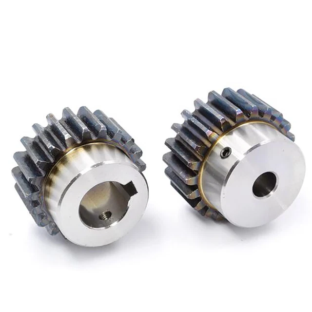 Ingranaggio di trasmissione ingranaggi a spinta 1,5 mod con denti passo 12T-60T 45# ingranaggio pignone in acciaio