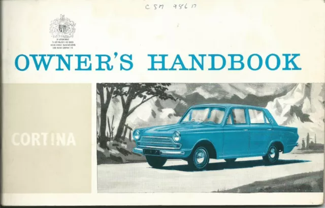 MANUALE AUTO-FORD CORTINA-MARK 1- 1964-1500cc-Manuale del proprietario