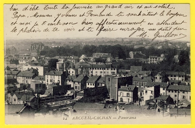 cpa 94 - ARCUEIL CACHAN (Val de Marne) PANORAMA Vue pas courante