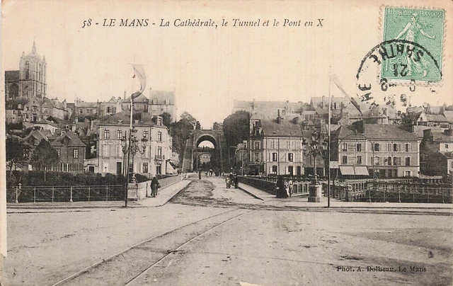 Le Mans - Panorama du quartier du Pré - Carte postale ancienne et vue d