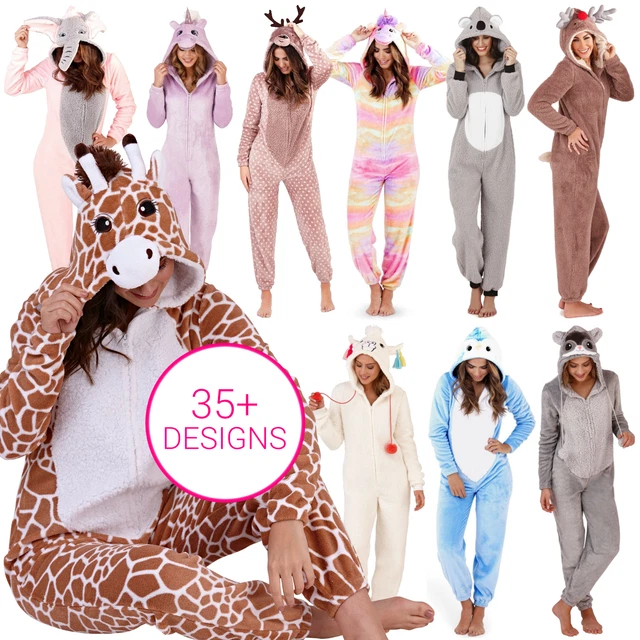 Ladies All In One Jumpsuit Ladies All In One Pyjamas Ladies 1Onesie Pajama Set
