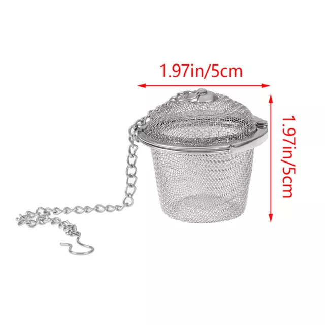 Stainless Steel Mesh Infuser Reusable Tea Strainer Teapot Leaf Spice FiltYUAP