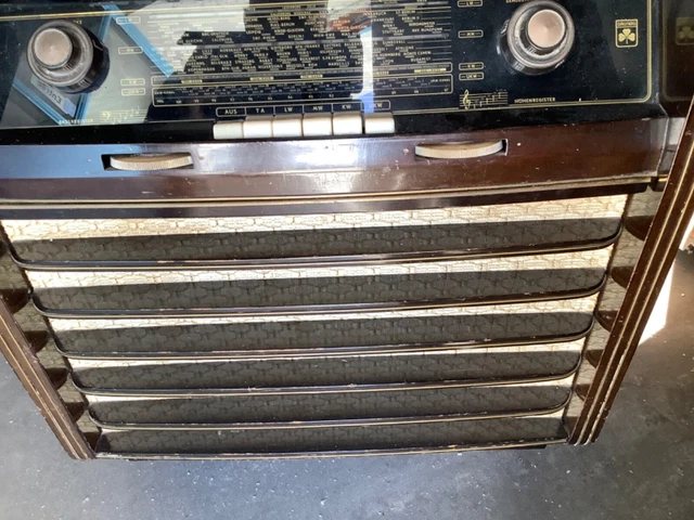 Meuble hi-fi stéréo Philips radio et tourne disque