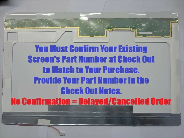 COMPAQ 485418-001 LAPTOP LCD Screen 17" WXGA+ CCFL