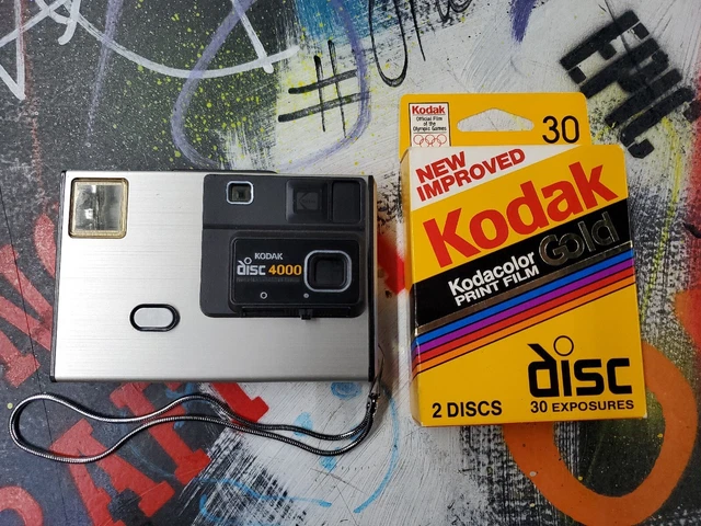 Cámara de discos vintage Kodak disco 4000 con nueva película Kodak