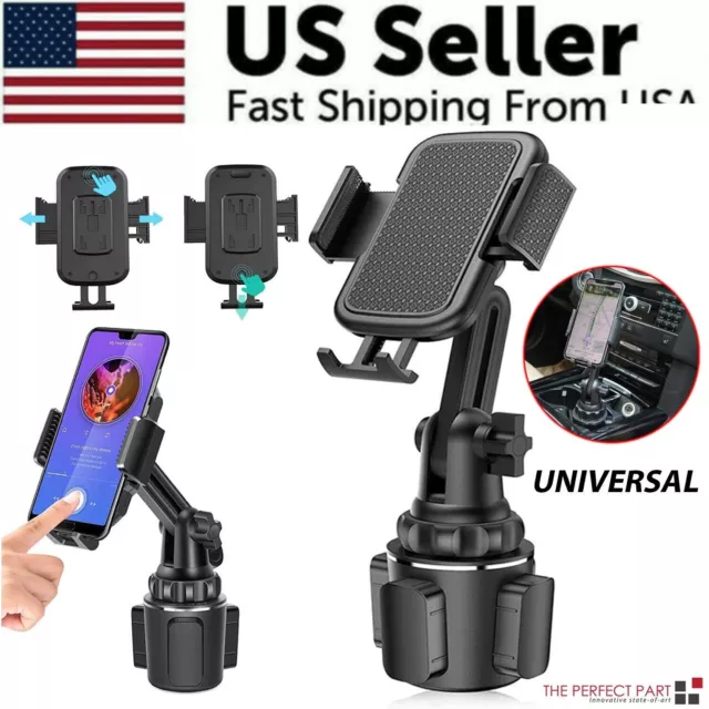 Universal 360° Adjustable Car Mount Cup Stand Cradle Holder For Cell Phone USA