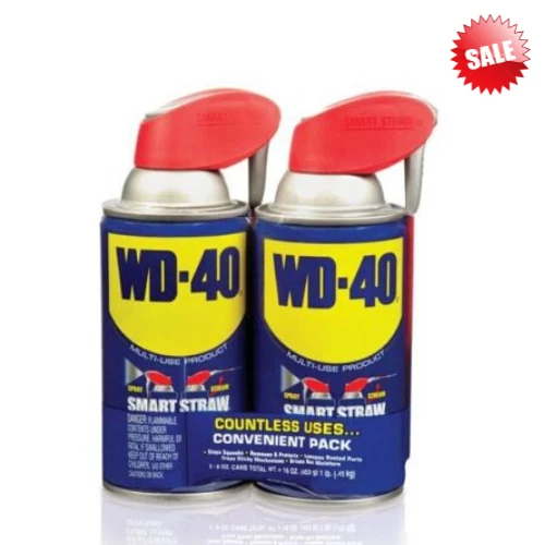 wd-40 8 oz. Multi-Use Product, Multi-Purpose Lubricant Spray Smart Straw 2-Pack