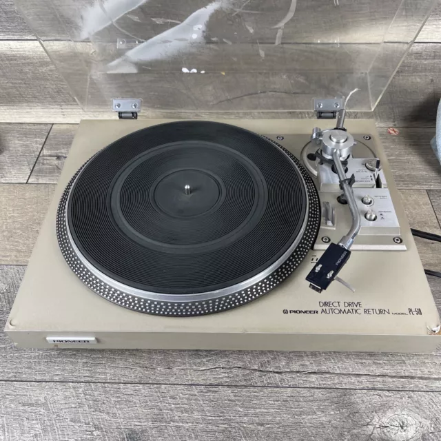 Pioneer PL-518 Direct Drive Turntable Vintage Record Player⚠️missing The Needle