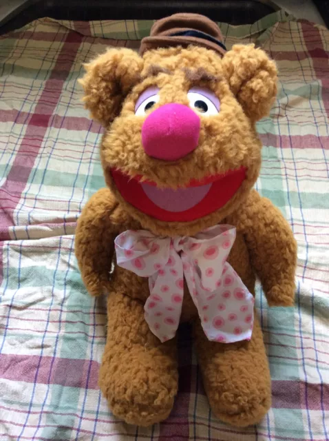 Vintage Jim Henson Productions Muppets Fozzie Bear Plush Clean