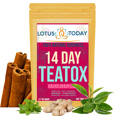 Té de desintoxicación sin* té de dieta laxante (paquete de 2) adelgazamiento pérdida de peso té de hierbas