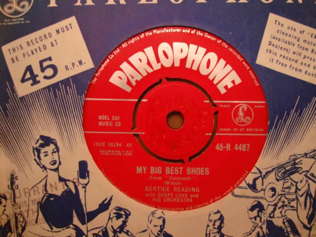 Bertice Reading,  My Big Best Shoes,  Parlophone Records 1958 Ex+/Mint