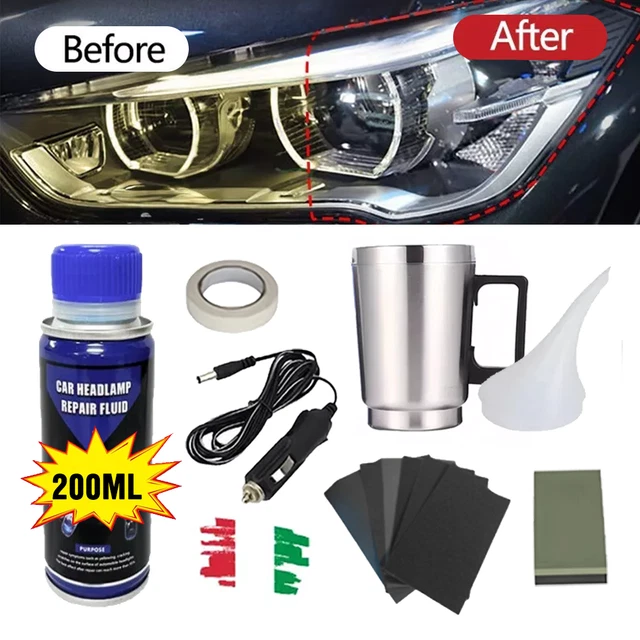 Kit Lucidatura Polimero 200+800g Pulizia Rinnova Fari Elimina Graffi - Foto 4