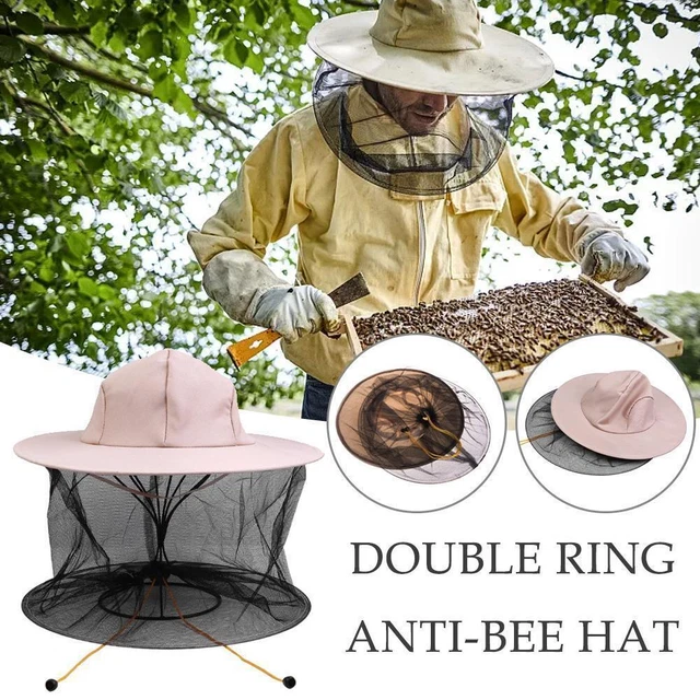 Bee Keep Professional Beekeepers Hat With Wide Brim Face Thicken J2W5