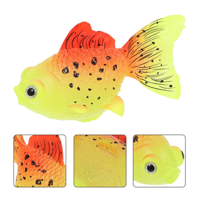 Schwimmender Fisch Aquarium Simulierter Goldfisch Kristalldekor Modell