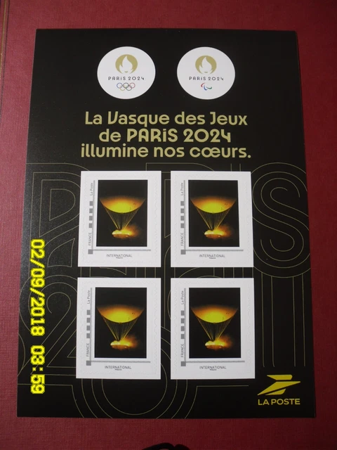 Eté 2024 : Paris - France 2024 - Le Timbre Officiel Des Jeux Olympiques Et Paralympiques De Paris Carte Maximum 2107019928