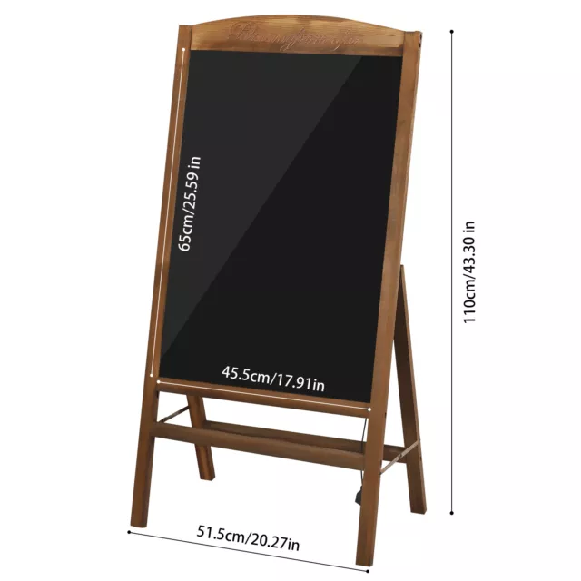 LED DRAWING MESSAGE Board Dryerase Chalkboard Easel Floor Advertising