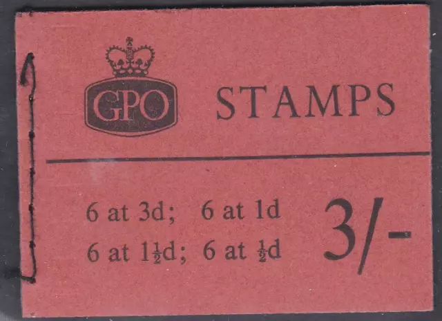 M72p Jan 65 3/- GPO stamps booklet UNMOUNTED MINT/MNH