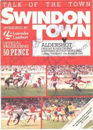 Swindon Town FC - Signed Program - COA (2663)