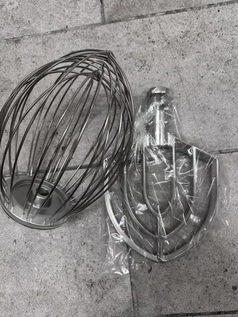 20 Quart Qt Aluminum Flat Beater Paddle for Volrath Classic  & Whisk LOT- NEW
