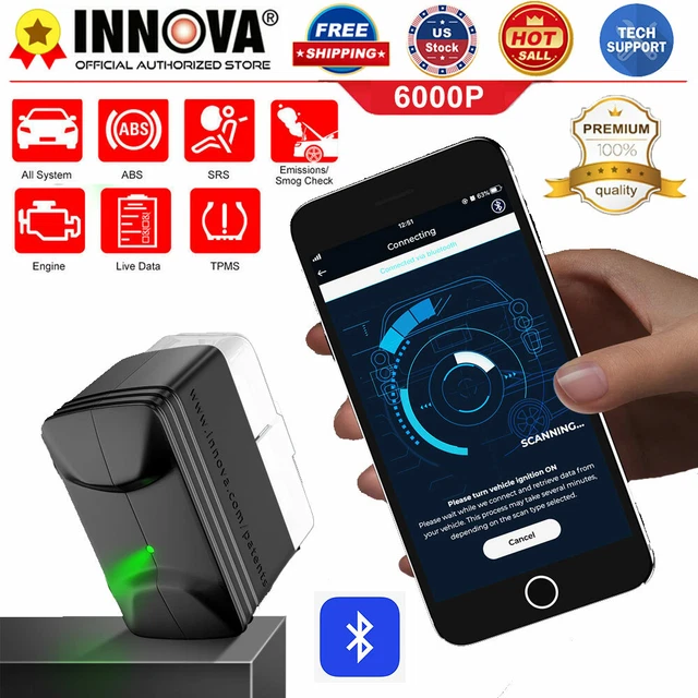 INNOVA 6000P OBD2 Scanner Full System Check Engine/SRS/ABS/Emission Bluetooth