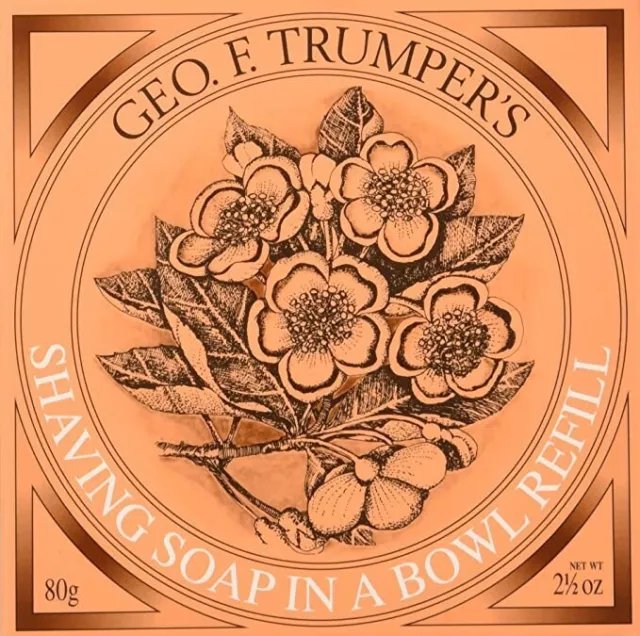 Geo F. Trumper's Almond Shaving Soap In a Bowl Hard Refill 80g Cream