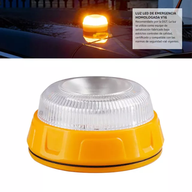 Flashing Strobe Beacon Emergency LED Warning Light Car Auto Amber Lamp