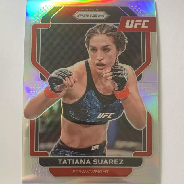 PRIZM TATIANA SUAREZ 2022 Prizm UFC Vertical Silver Base Card #128 Panini