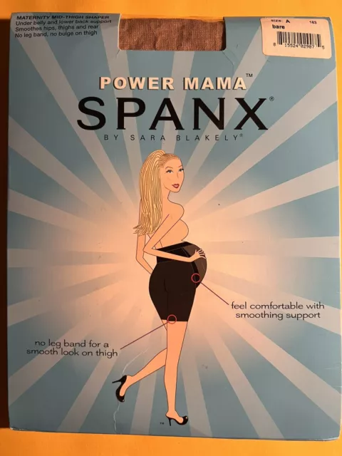 Spanx Power Mama Shorts Sarah Blakely Maternity Shaper Support Size A FREEPOST
