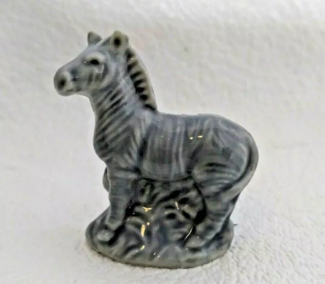 Red Rose Tea Wade Collectible Ceramic Zebra Miniature Figurine Animals