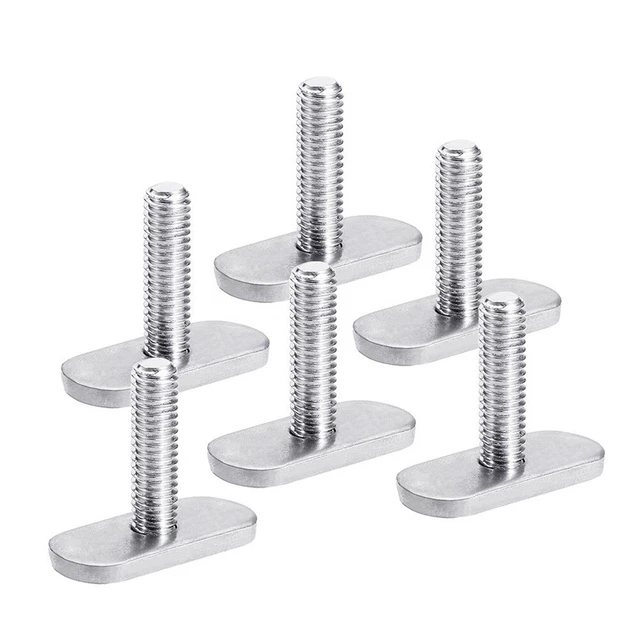 Boat Screws Nuts Mounting Screws Rail Track Silvery Easy Installations