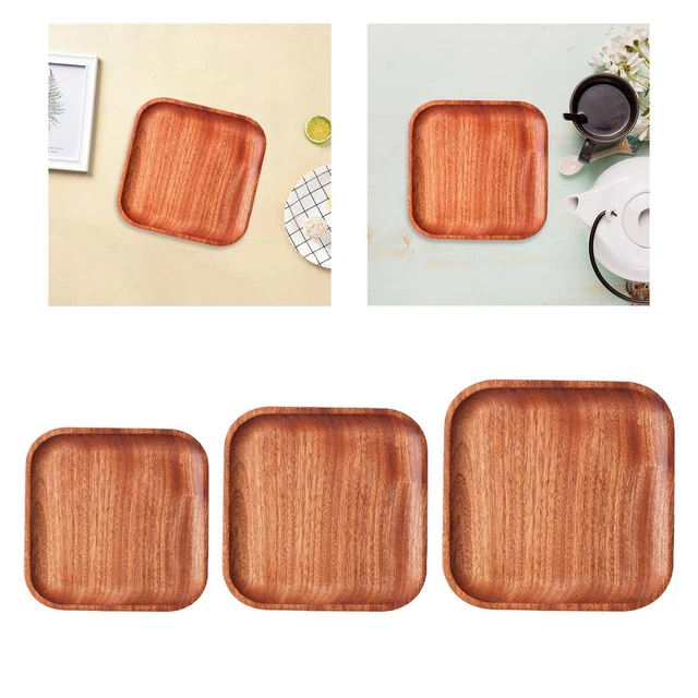 Plateau de service décoratif en bois avec incrustation de nacre, plateau ottoman avec poignée, plateau à café, plateau à thé, plateau de petit-déjeuner, cadeau de pendaison de crémaillère, motif Caro