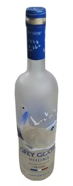 Grey Goose Vodka 750 ML Empty Liquor Bottle with Cork Lid Home Decor Crafts