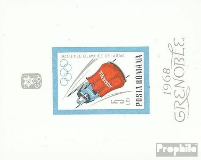 Rumänien Block64 (kompl.Ausg.) ungebraucht 1967 Olympische Winterspiele `68