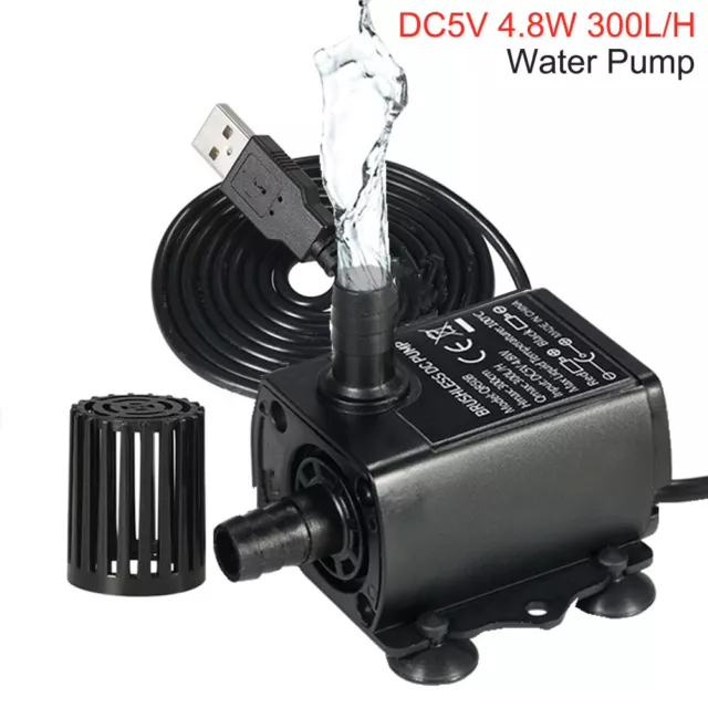 Mini Wasserpumpe 5V DC Tauchpumpe Elektrisch Pumpen USB Garten