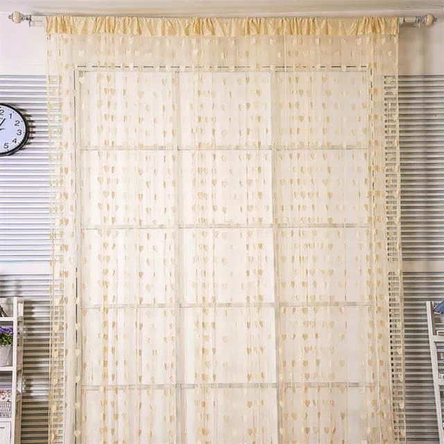 1X2M String Curtain Window Panel Room Door Divider Tassel for Party Wedding Deco