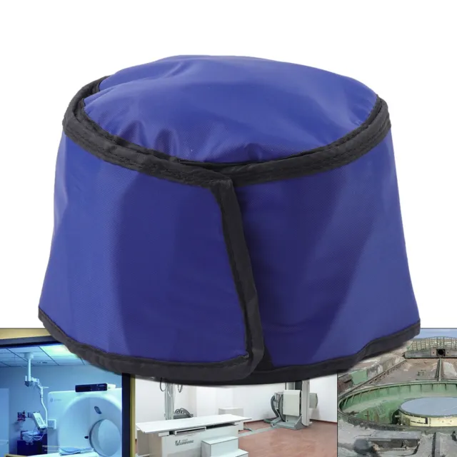 New Radiation Head Protection Soft Shield X-Ray Lead Rubber Cap Blue 0.75 mmpb