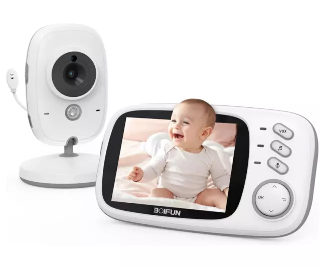Caméra vidéo pour bébé avec écran de 3,2, VOX, batterie rechargeable de  750 mAh, vision nocturne, surveillance de la température, 8 berceuses, pour  bébés/personnes âgées/animaux domestiques : : Bébé et Puériculture