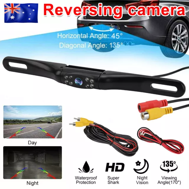 8 LED Waterproof Car Rear View Reverse Camera Backup Parking IR Night Vision Cam