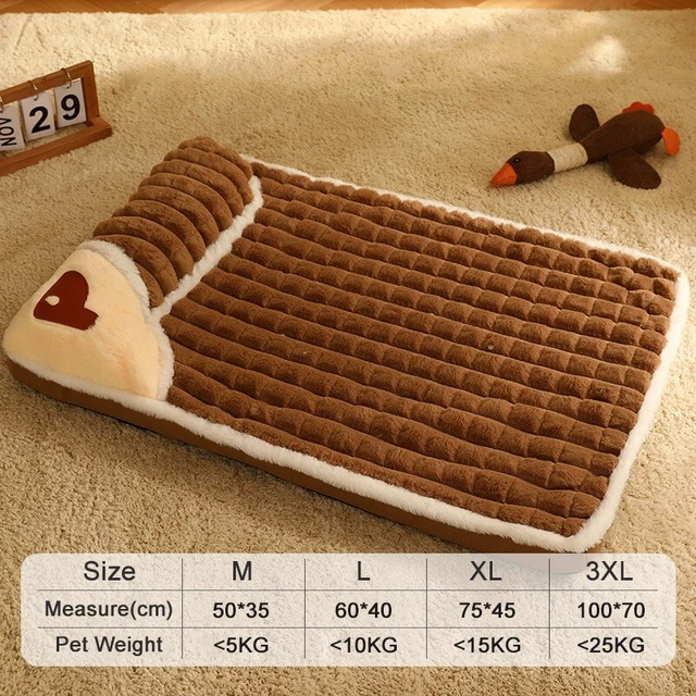 Pet Dog Cat Bed Warm Sleeping Kennel Super Soft Mat Pad Washable Puppy Cushion