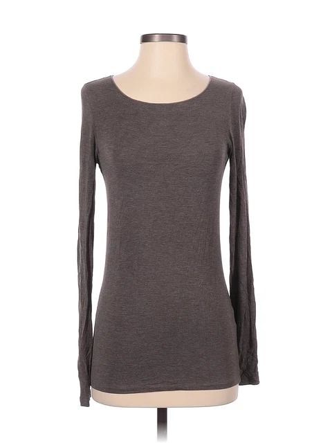 Majestic Paris for Neiman Marcus Women Gray Long Sleeve T-Shirt 4