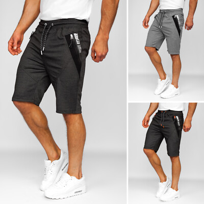 Pantaloni Corto Short Pantaloni Chino Bermuda chinoshorts breve Classic Uomo Bolf Casual 