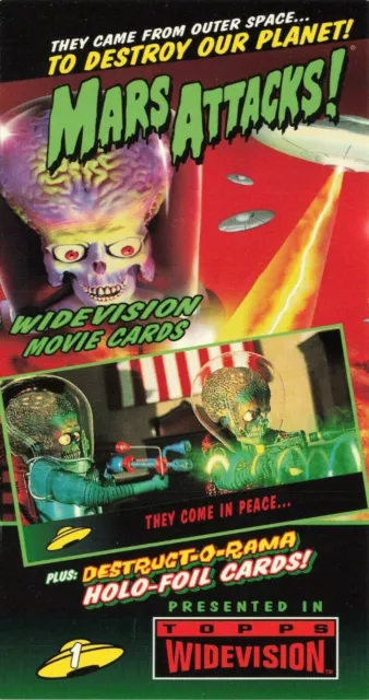 Mars Attacks! 1996 Topps Widevision # 1 Life on Mars