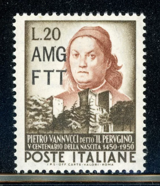 AMG-FTT Trieste MNH: Scott #125 20l Pietro VANNUCCI Artist CV$4+